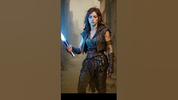 Star Wars Inspired AI Generated Rogue Jedi Lightside. Using ChatGPT and KlingAI