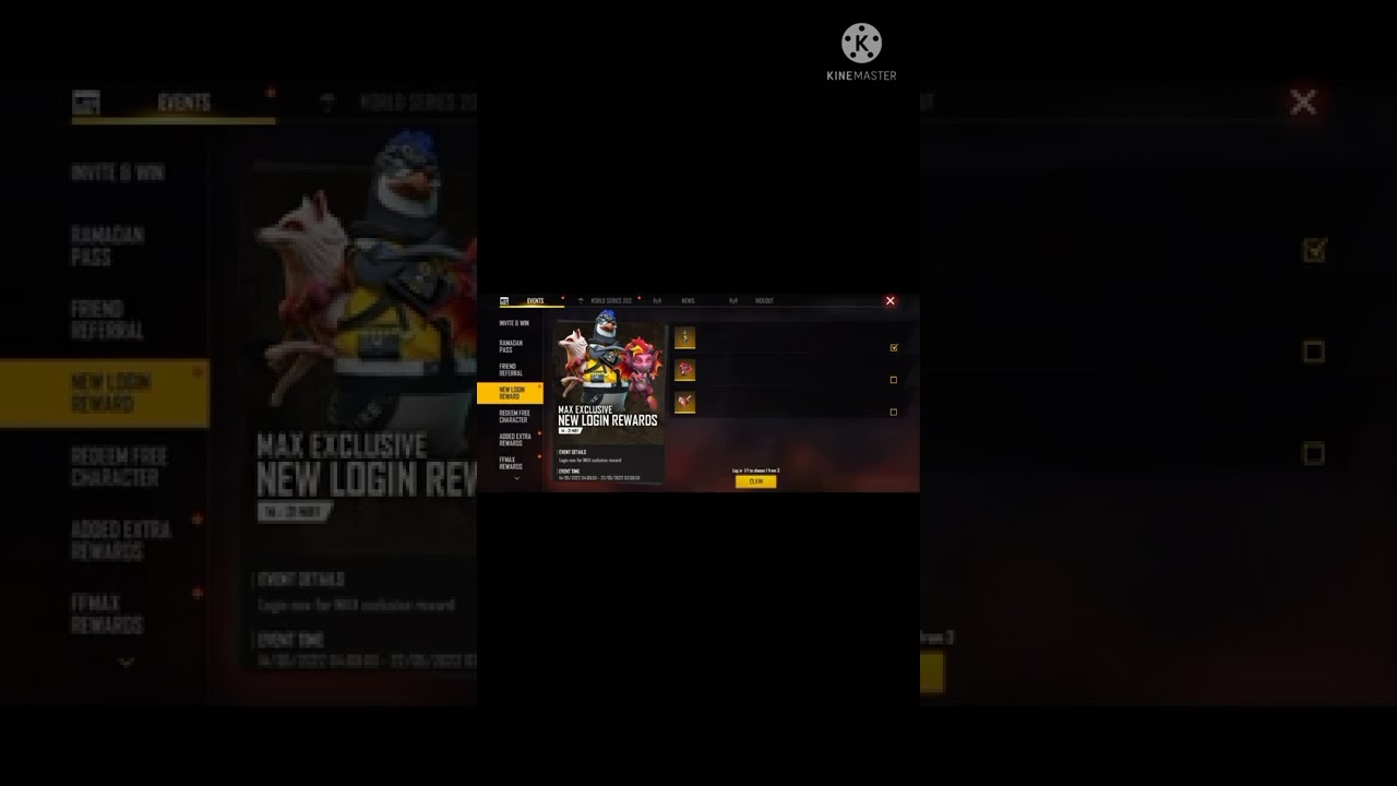 FREE FIRE MAX NEW EXCLUSIVE NEW LOGIN REWARDS FREE PET
