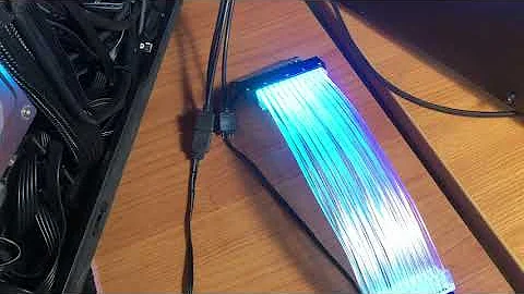 Cable  de color RGB, fuente de alimentación ATX 24Pin GPU 8Pin  (RGB Rainbow Cable)