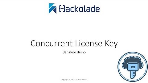 Concurrent License Key Behavior