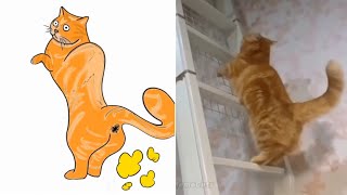 Cat Memes 😇 Skibidi Toilet Cat and Funniest Dogs | Drawing Memes Part 2 😅 Trending Funny Animals 😹