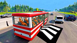 2626 MPH 😱 INSANE SPEED vs Cars, SUVs, Trucks & Buses in Traffic 🚀 | 💀 BeamNG.drive #83 screenshot 3