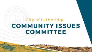 March 26, 2026 - Community Issues Committee