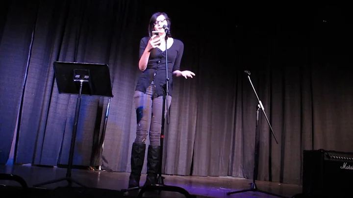 Crow Essler reading poetry @Camp Bar open mic, Jan...