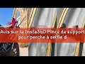 Avis sur la Insta360 Pince de support pour perche à selfie de moto pour appareil photo - Support de