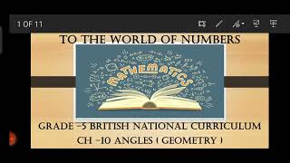 Maths Year 5 Ch 10 Angles