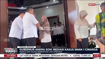 Dimediasi Gubernur Andra Soni, Kepsek SMAN 1 Cimarga dan Murid Berdamai #Beritasatu