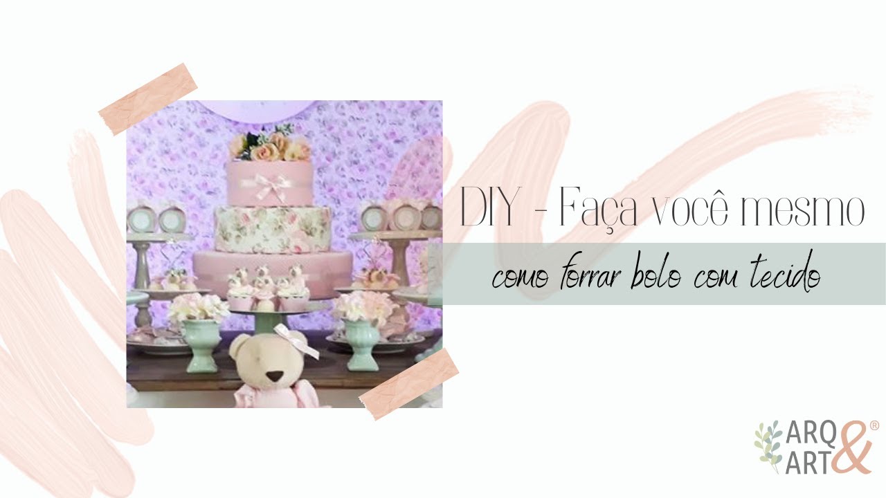 DIY: Como fazer bolo fake de tecido