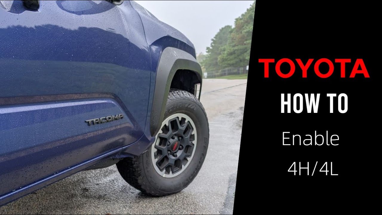 How to Enable 4HI/4LO | 2024 Toyota Tacoma TRD Off Road - YouTube