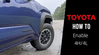 How to Enable 4HI/4LO | 2024 Toyota Tacoma TRD Off Road