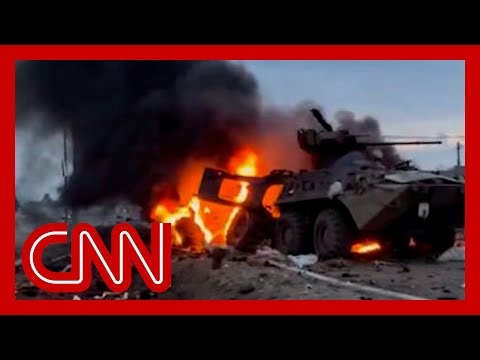 'Structured ambush': Video appears to show strike on Russian tanks