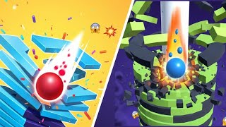 STACK BALL CHALLENGE: FALLING VS CRASH PLATFORMS! 🏀💥 (ASMR Gameplay) | KR VERSE GAMING screenshot 5