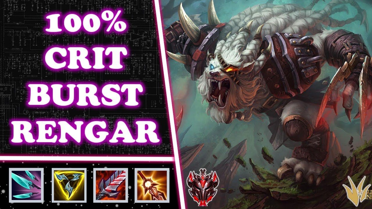 ONE BURST CRIT RENGAR BUILD - WILD RIFT RENGAR GAMEPLAY - YouTube