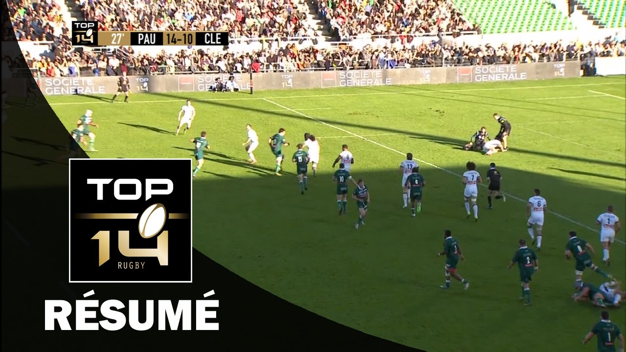 TOP 14 - Résumé Pau-Clermont: 40-35 - J13 - Saison 2016/2017