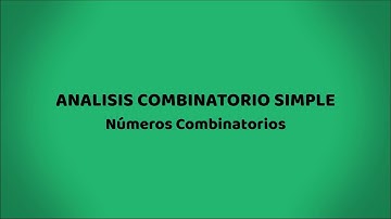 Números combinatorios - Video 5