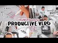 productive vlog | moving prep, packing, online class, editing videos & more!