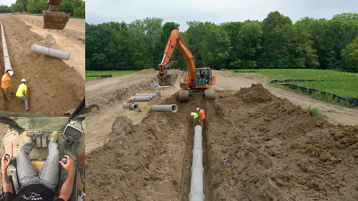 Installing Concrete Storm Pipe // @Schifsky Companies - Day 1