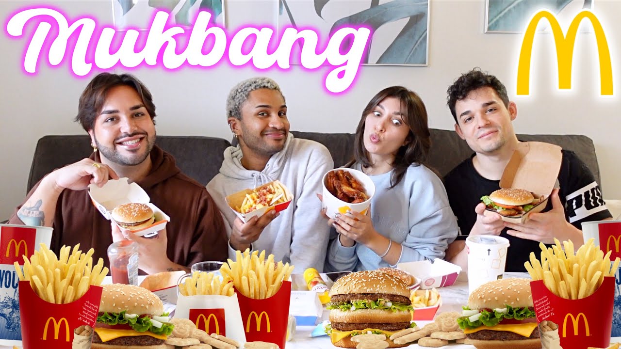 MUKBANG MC DONALD'S + DOMANDE TRA AMICI 🍔😂🤡
