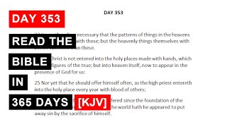 Day 353   Read The Bible in 365 Days KJV