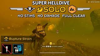 Helldivers 2 - Conduct Geological Survey (Super Helldive Solo / No Stims, No Damage)
