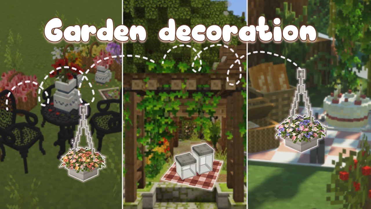Top Garden Decoration/Furniture for Minecraft 1.19+ [Garden Furniture ...