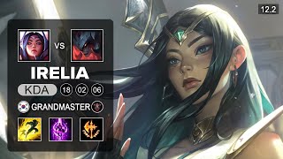 Irelia Top vs Aatrox - KR Grandmaster - Season 12 Patch 12.2