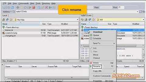 Managing files in Leap FTP