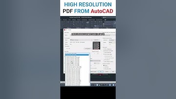 High Resolution PDF in AutoCAD #autocad #autocadtutorial #shorts