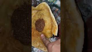 Aloos bhaji big puri with garlic Chutney