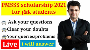 aicte pmsss 2021-22 scholarship merit list doubts pmsss cut off 2021 pmsss college allotment