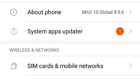 Redmi 5A : MIUI 10