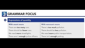U2.3 GRAMMAR FOCUS: Expressions of quantity
