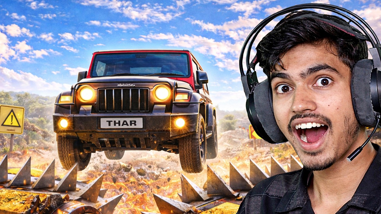 MAHINDRA THAR VS IMPOSSIBLE OBSTACLES 😱 | CAN THAR SURVIVE ?