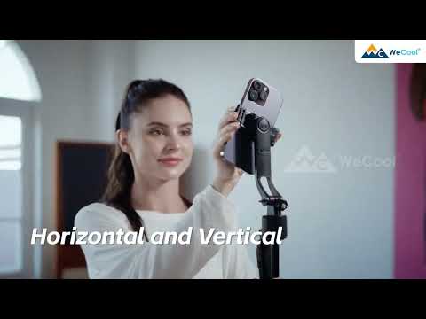 WeCool S8 AI-Powered Selfie Stick for Mobile, Auto Face Tracking Tripod with 360° Auto Rotating. - video from WeCool