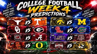 LATE UPLOAD | My Week 4 Predictions | CFB