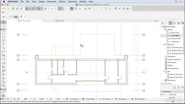 019 ARCHICAD  Using the Trace and Reference tool