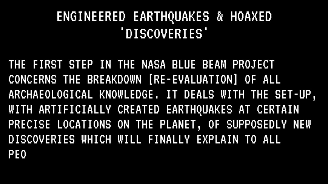 Project Blue Beam By Serge Monast (1994) Drones Part 1