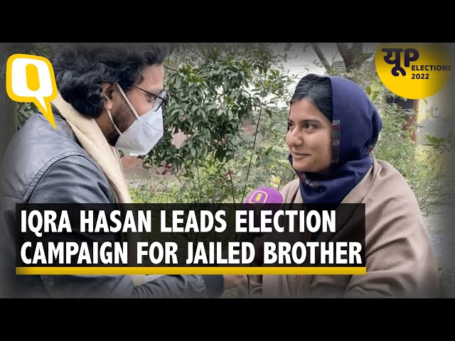 UP Elections 2022 | Iqra Hasan Leads Kairana Election Campaign for SP Leader Nahid Hasan | The Quint class=