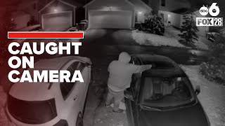 Neighborhood on alert after brazen car crime attempt caught on camera