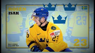 Isak Rosén (#23) ● ALL 4 Goals 2022 IIHF WJC - Highlights (HD) screenshot 4