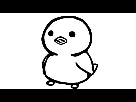 ひよこのイラストの描き方 Youtube