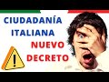 Puedo TRABAJAR mientras espero la CIUDADANÍA ITALIANA? 🔴 NUEVO DECRETO 🔴