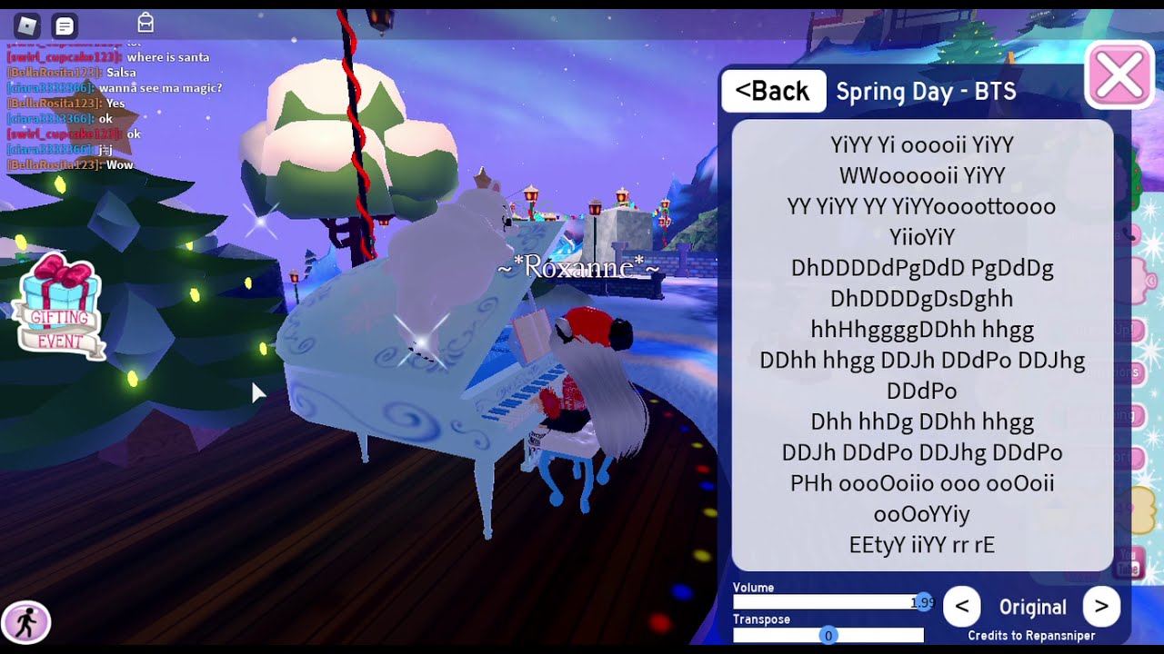 Roblox Royale High Playing Spring Day Bts On Piano Read Desc Youtube - spring day roblox piano