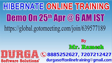 HIBERNATE Online Training in DURGASOFT
