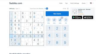 Solving a Sudoku Hard Puzzle on sudoku.com 24 screenshot 5