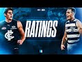 The ratings  carlton v geelong  afl round 7 2024