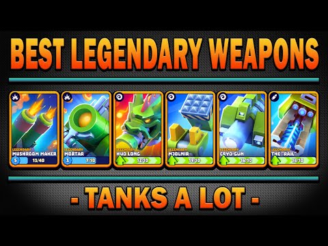 6 BEST LEGENDARY WEAPONS in TANKS A LOT
