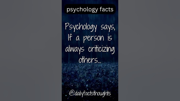 If a person is always criticizing others,#shorts#psychologyfacts #subscribe