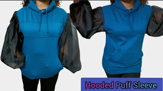 PUFF SLEEVE HOODIE SET UP (BB)