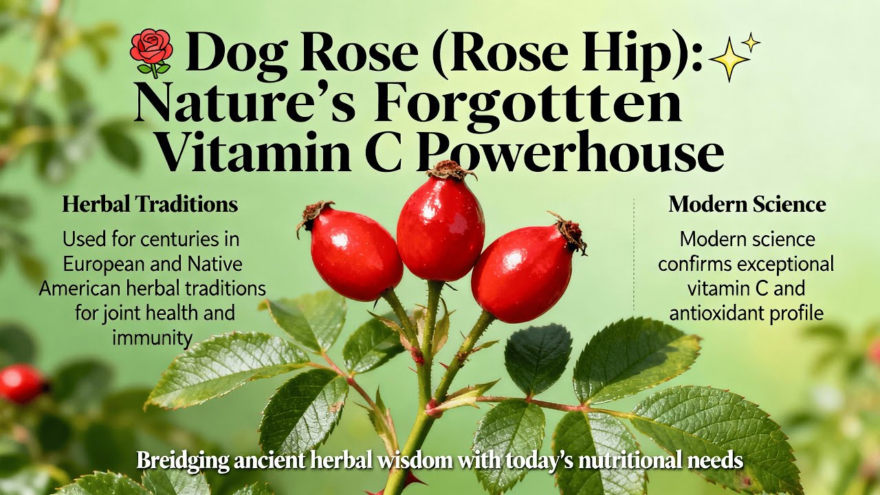 Dog Rose (Rose Hip) Nature's Forgotten Vitamin C Herb 🌹✨